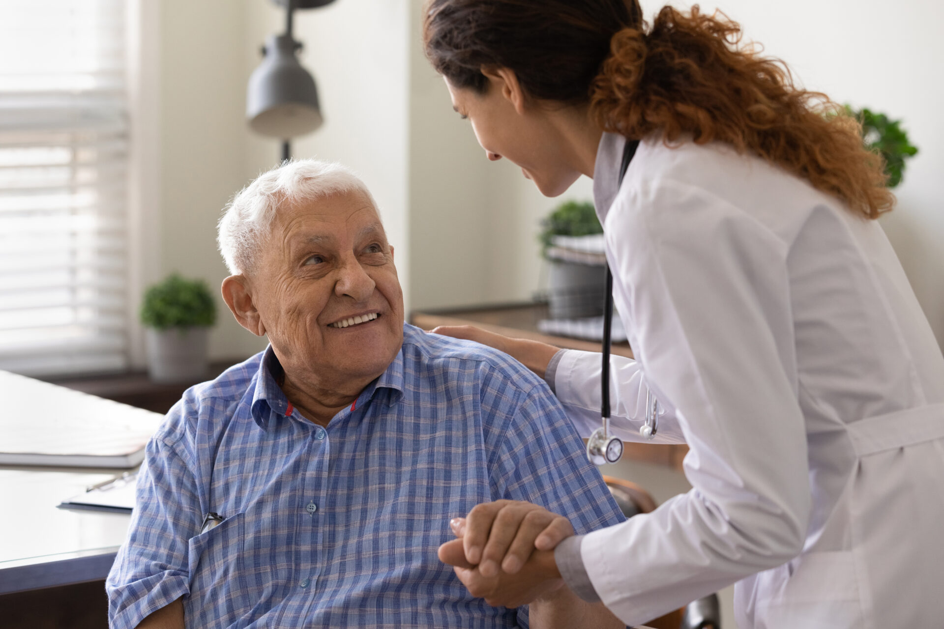 WECR caseworker on a healthcare-referred home visit